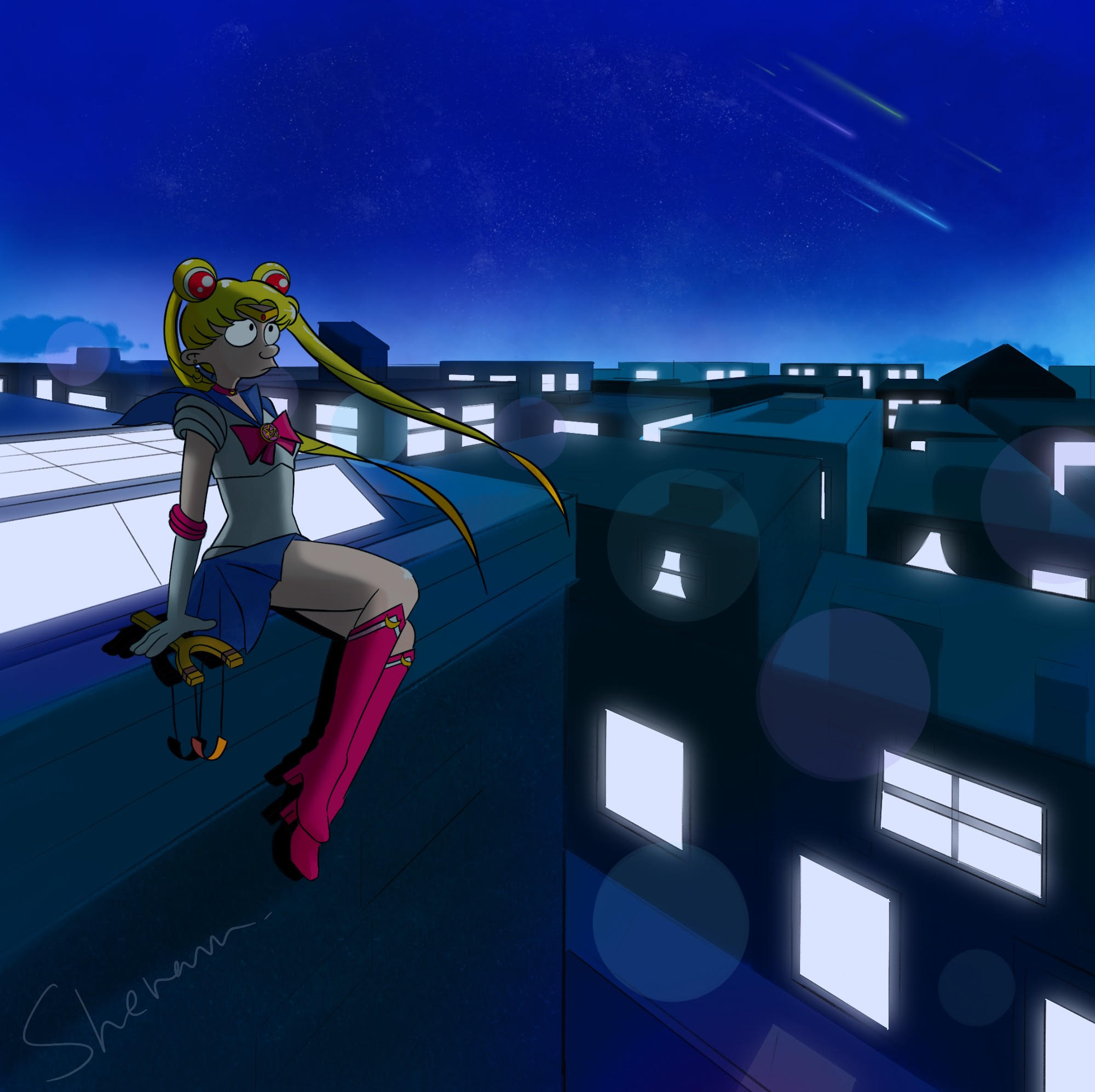 Sailor Helga fanart commission by sheradraw1